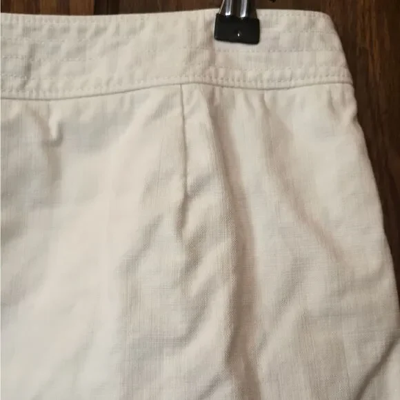 J CREW RARE VINTAGE Ivory Skirt with Beach Surfing Scene Print - Picture 8 of 11